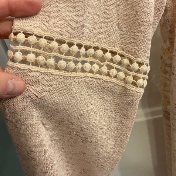 Lightweight lace insert open long coverup NWOT - Picture 7 of 8